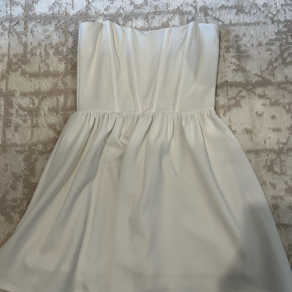 Altar'd State White Strapless Dress